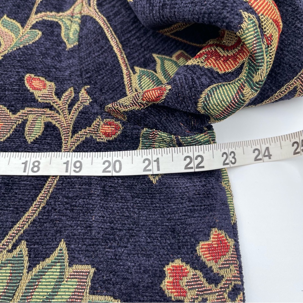 New Directions Floral Tapestry Jacket Artsy Boho Women's Size Large Floral Blue - Picture 11 of 12